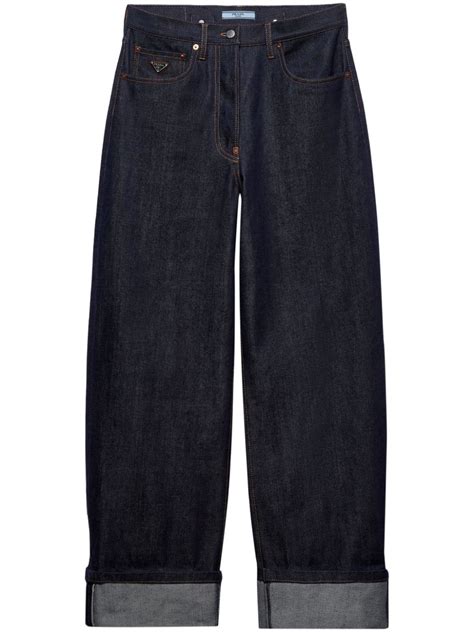 prada wide leg jeans|Prada low.